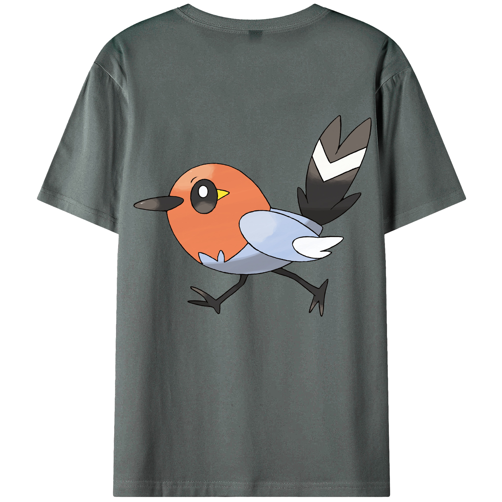 （画像用） ポケットモンスター Pokémon 綿100％ メンズ半袖Tシャツ（バックプリント） 通気性